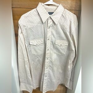 Unique, vintage, western pearl snap shirt
